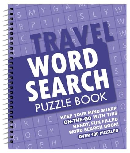 Sixstore A5 Spiral Bound Travel Size Word Search Puzzle Books, Set of 2 — view 3