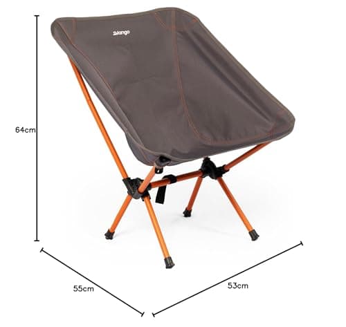 Vango Micro Steel Camping Chair, Strong, Foldable to Compact Size, Lightweight at 1.5kg, Garden Chair Perfect for Festivals, Campers, Fishing, Walkers (Excalibur) — view 2