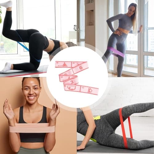 Stretch Bands for Exercise 8-Section Elastic Fitness — view 4