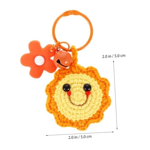 CTIRCHIU Creative Wool Suitcase Pendant Adorable Orange Mobile Phone Pendant with Comfortable Hand Feeling Easy to Carry and Store Daily Style Bag Decoration — view 2