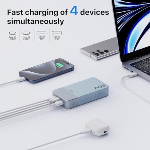 JUOVI 65W Power Bank Fast Charging 20000mAh — view 6