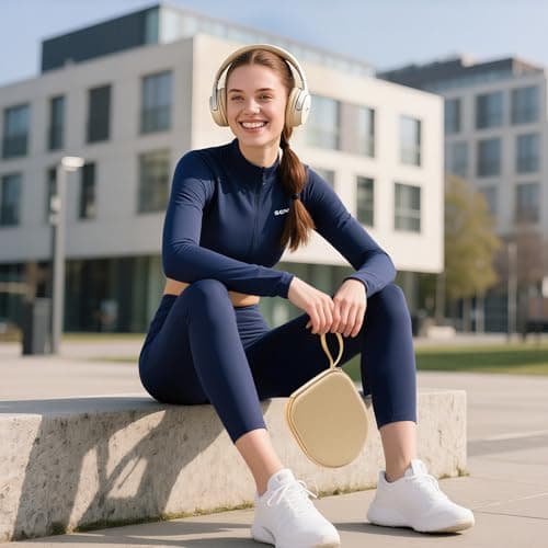 Case Compatible with Sony WH-CH520N WH-CH720N, and JBL 510BT 520 BT 720BT 770 NC 760 NC 670 NC Wireless Noise Cancelling Headphones, Portable Travel Headphone Storage Cover Bag (Beige) — view 6