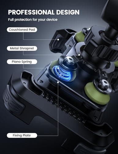 Lamicall Motorbike Phone Holder, [Dual Anti-Shock] Bike Phone Holder Green — view 3