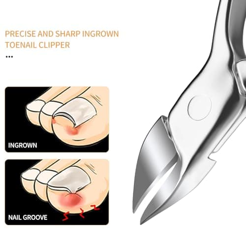 ESSBES Precision Nail Grooming Manicure Sets Pedicure Kits Stainless Steel Nail Clipper Personal Care Tools with PU Leather Case — view 4