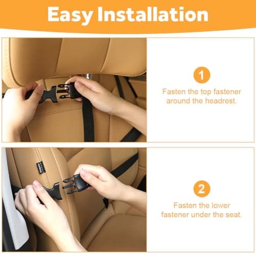 URAQT Car Seat Organizer, Car Organiser for Kids, 8 Storage Pockets with Foldable Table Tray and Tablet Holder, Multifunctional WaterProof Back Seat Protector, for SUV, Truck, Travel Accessories — view 6