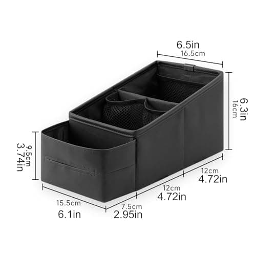 Car Storage Organizer Between Seats | Car Caddy Front Seat Organizer - Auto Interior Organization for Truck Trunk Van Vehicle Travel Road Trips — view 5