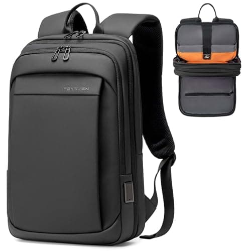FENRUIEN Laptop Backpack Business Smart Backpack Waterproof fit 15.6 Inch Travel Durable Laptop Backpack with USB Charging Port (Regular)