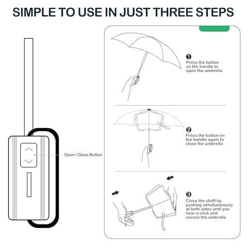 ACEIken Umbrella Reverse Close Folding Windproof Travel Umbrella,106cm Grey — view 6