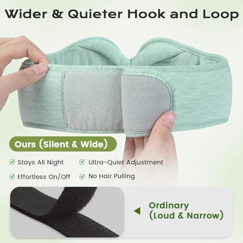 LC-dolida Bluetooth Sleep Eye Mask Headphones,15H Battery & Total Blackout — view 6