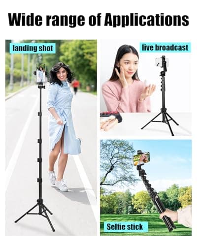 CAMBOFOTO 168 cm Camera Tripod for Travel with Phone Holder — view 2