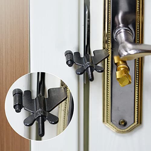 Fantasyon Upgraded Black Portable Door Lock for Travel, Heavy Duty — view 6
