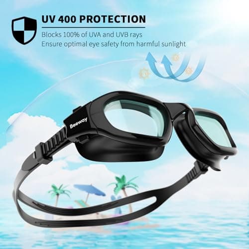 BEEWAY Kids Swimming Goggles for Boys Girls Age 6-14 Anti Fog & Leak Proof — view 4