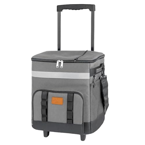 SUNNYNEST 35L Rolling Cooler Bag with Wheels Insulated Portable Tote