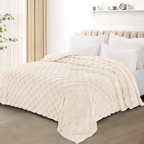 Exclusivo Mezcla Checkered Fleece Queen Size Blanket for Bed, 230x230 CM — view 5