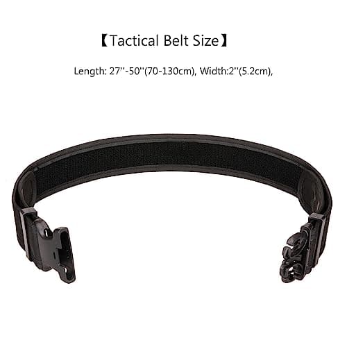 SIVENKE Airsoft Tactical Battle Combat Utility Paintball Carrier Police Security Gear Nylon Belt Quick Release — view 4