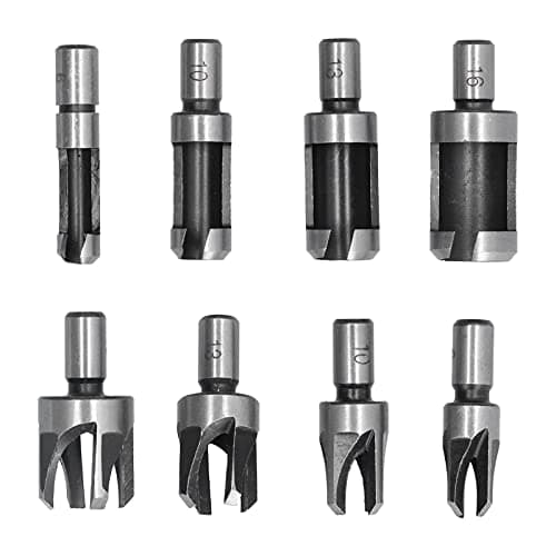 Cork Drill with Connector Cutters, 8 Pieces of High Carbon Steel for Woodworking Tenon Holes on Bank Drilling — view 6