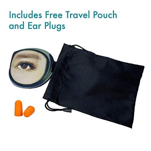 Eye Mask with Eyes Open by Okami - Funny Eye Mask, Blackout Sleep Mask with Free Travel Pouch (Men's Eyes) — view 5