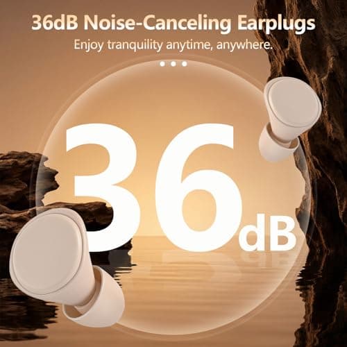 Ear Plugs for Sleep, 36dB Noise Canceling, Silicone Ear Plugs for Sleeping — view 2