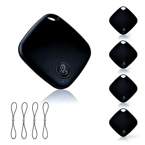 Air Tag -4 Pack,Bluetooth Android Tracker Tag Works in Google Find Hub(No Monthly Fee), Bluetooth Key Finder with Sound, Luggage Tags for Suitcases, Static Tracker Tag for Key,Wallet