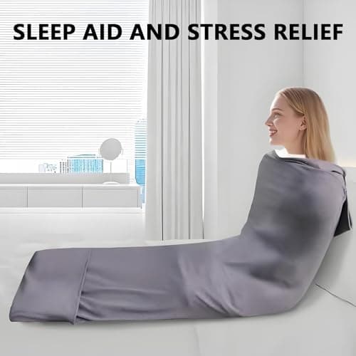 Compression Sleep Sack,Ultra-Lightweight Wearable Blanket for Stress & Anxiety Relief, Breathable Stretch Fabric Sleep Pod,Hug Pressure Therapy Compression Sack,Kids Teens & Adults (S) — view 4