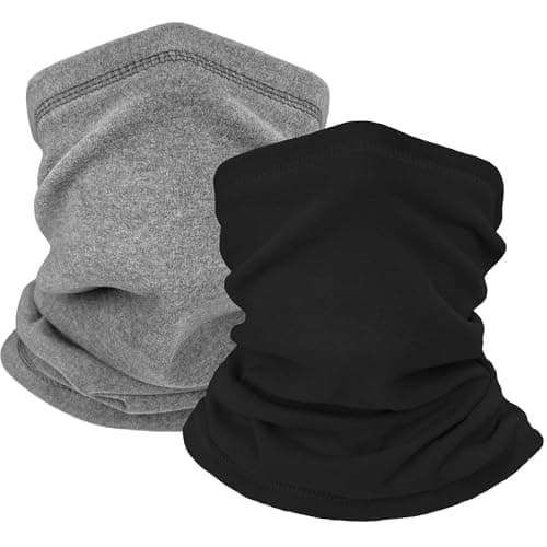 ehsbuy Winter Neck Warmer Snoods for Men Women Fleece Neck Gaiter Windproof Cold Weather Ski Face Scarf for Sports Running Cycling