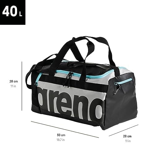 ARENA Unisex Spiky Iii 40 Duffle, DARK_SMOKE-NEON_YELLOW, NS UK — view 3