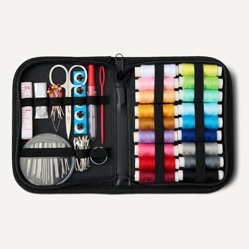 Amazon Basics Portable Travel Sewing Kits, Large, Black — view 6