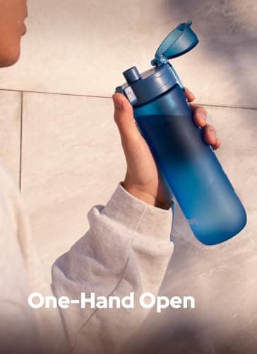 Opard 600ml Plastic Water Bottle Dishwasher Safe, Leakproof Flip-Top Lid, BPA Free Tritan, Wide Mouth Reusable Kids Water Bottle for School Hiking Commuting Outdoor Travel and Gym — view 6