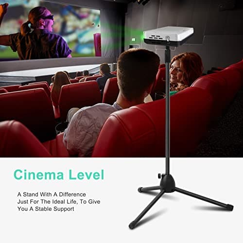 YORKING Projector Light Stand - Adjustable Height 83cm to 145cm Portable Tripod - Heavy Duty Metal for Projectors and Photography — view 5