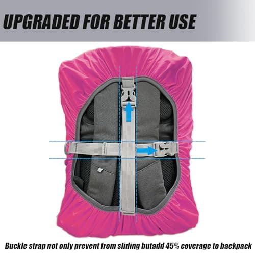 LICQIC Waterproof Rain Cover for Backpack, Reflective Rucksack Rain Cover for Outdoor, Hiking, Camping, Traveling, Cycling — view 2
