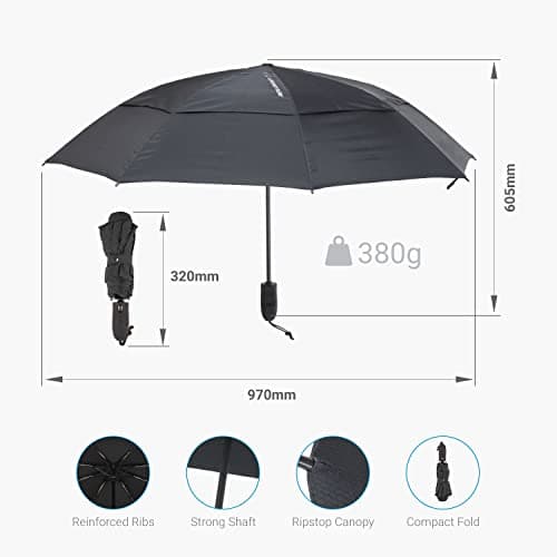 Lifeventure Medium Trek Umbrella Windproof Ripstop Canopy — view 6