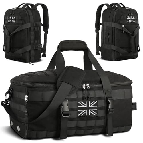 ETRONIK Gym Bag Mens Women, Tactical Duffle Bag with Shoe Compartment