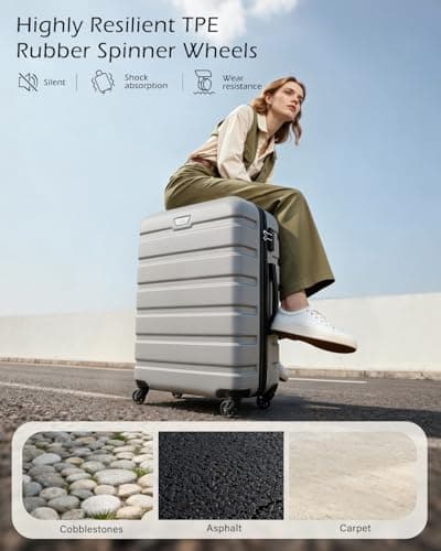 COOLIFE 28 Inch Large Suitcase, ABS+PC, Lightweight Hard Shell Luggage — view 3
