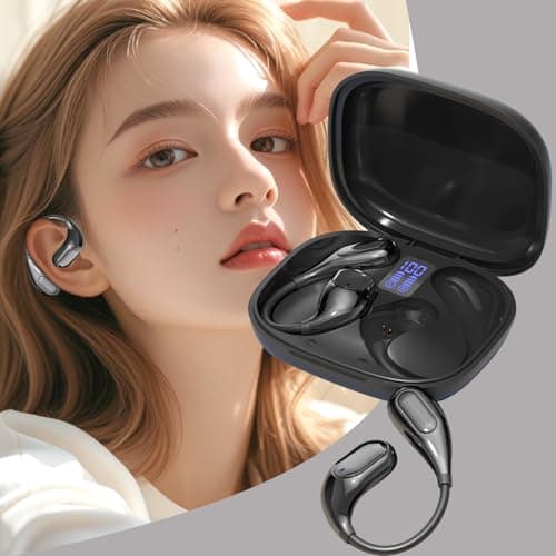 Sucritude Open Ear Headphones Sports Headphones Over Ear Wireless — view 2