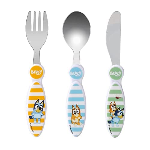 Bluey Kids 3 Piece Cutlery Set – Includes Knife, Fork and Spoon