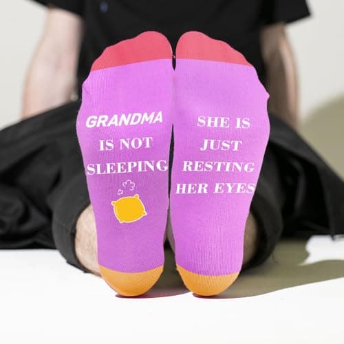 Best Grandma Mothers Day Birthday Gifts Heartwarming Christmas Thanksgiving Anniversary Retirement Presents for Grandma Granny Grandmother Mum from Grandchildren Novelty Stocking fillers Socks — view 6
