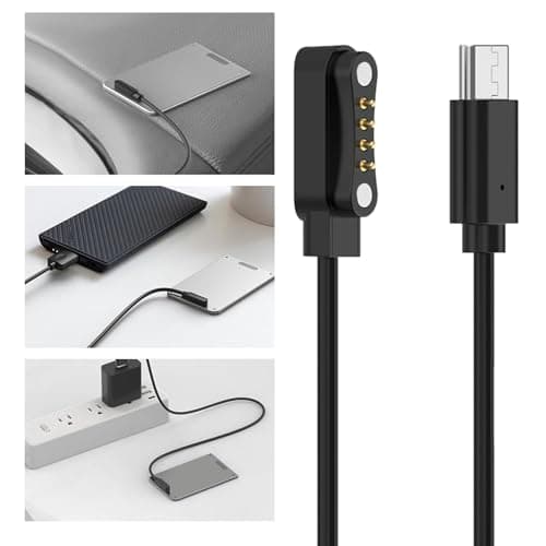 Cocoarm Voice Recorder Charging Cable, 2 Pack ABS TPE USB C Magnetic Charging Cable 1m, Data Sync, Stable Magnetic Fit, for Note AI Recorder 1st Generation Office Travel Use — view 5