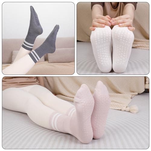 Zuimei Yoga Grip Socks Women Non Slip Pilates Socks Grippy Socks — view 6