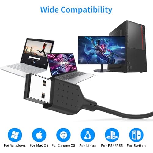 AIAUXA USB Headset for Laptop PC, Headphones with Microphone for Computer — view 5