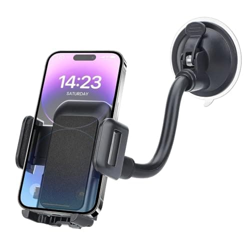 EEEKit Car Phone Holder, Adjustable Car Phone Mount, Strong Suction Windscreen Dashboard Mount for 3.5-6in Smartphones