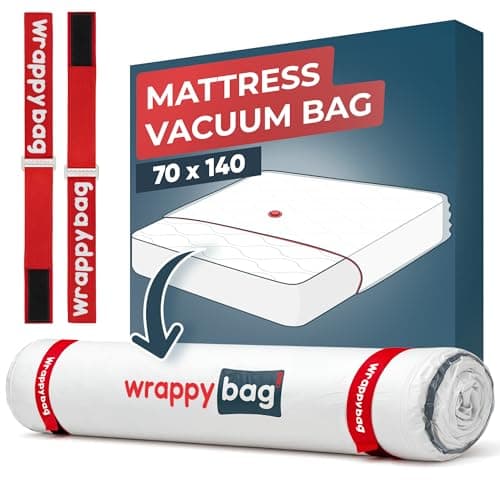 Wrappybag Mattress Vacuum Bag - Storage Bag for Moving House Toddler