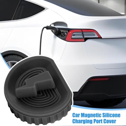 Ev Charger Port Cover, Car Charging Port Dust Plug, Reusable Protective Ports Caps, Magnetic Waterproof Caps Enclosure Tip Protector For Vehicle Roadside Garage Station Parking Travel — view 2