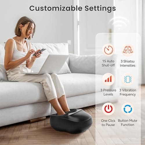 COMFIER Shiatsu Foot Massager with Heat Compression Vibration Home Use — view 5