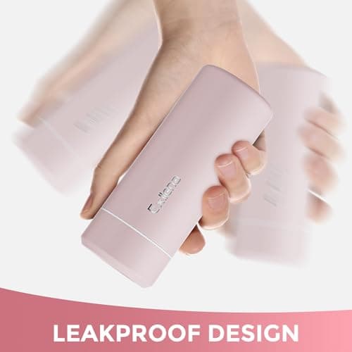 Exllena 【Upgraded】 Small Water Bottle for Handbag – 250ml Mini Flask for Hot & Cold Drinks, Perfect Small Insulated Water Bottle for Travel, Milk, Coffee...(Pink) — view 4