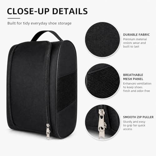 Qabonl Golf Shoe Bag, Waterproof Football Boot Bag for Golf & Rugby — view 4