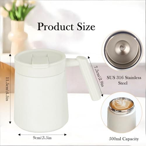 Thermal Travel Mug - 316 Stainless Steel Portable Cup — view 2