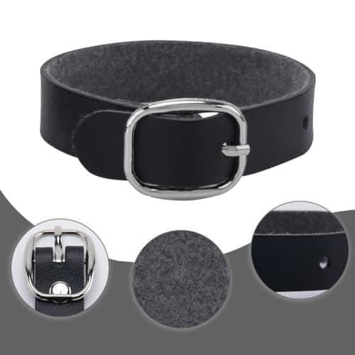 GORGECRAFT 10Pcs Leather Luggage Labels Strap Adjustable Black Luggage Tag Loops Replacement Belts with Metal Buckle Watch Band Straps for Suitcase Briefcase Travel Secure Storage Hanging Accessories — view 6
