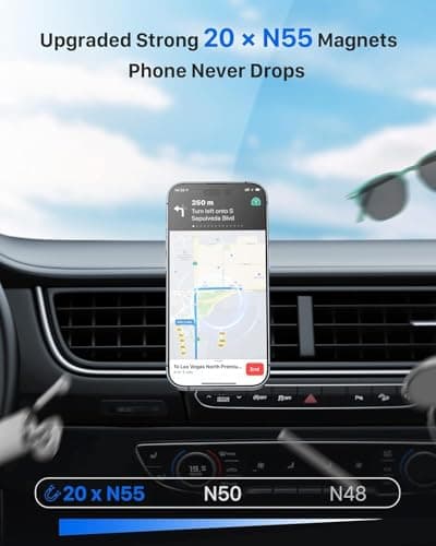 YOSH for MagSafe Car Mount, Air Vent Magnetic Phone Holder for iPhone — view 4