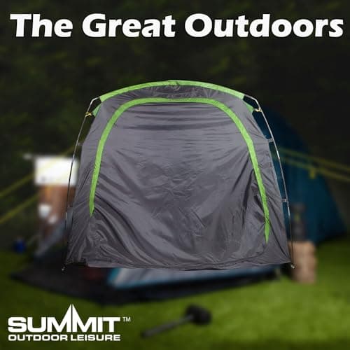 VFM e-Store - Storage Tent Bike, Furniture, Garden Tools Bike, Furniture Tool Storage Uv Protection Outdoors Camping Hiking Holidays Festivals Travel - Black Storage Tent — view 3
