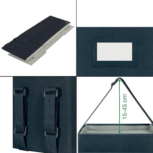 Leitz Fabric Compact Hot Desking Work Bag, Foldable Laptop Bag for Stationery & Accessories, w. Adjustable Carry Handles, 370 x 210 x 220 mm, Velvet Grey, 65760089 — view 6